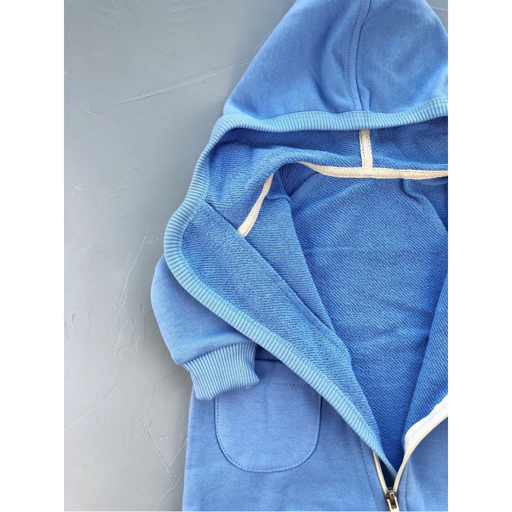 Комбинезон из футера, Голубой