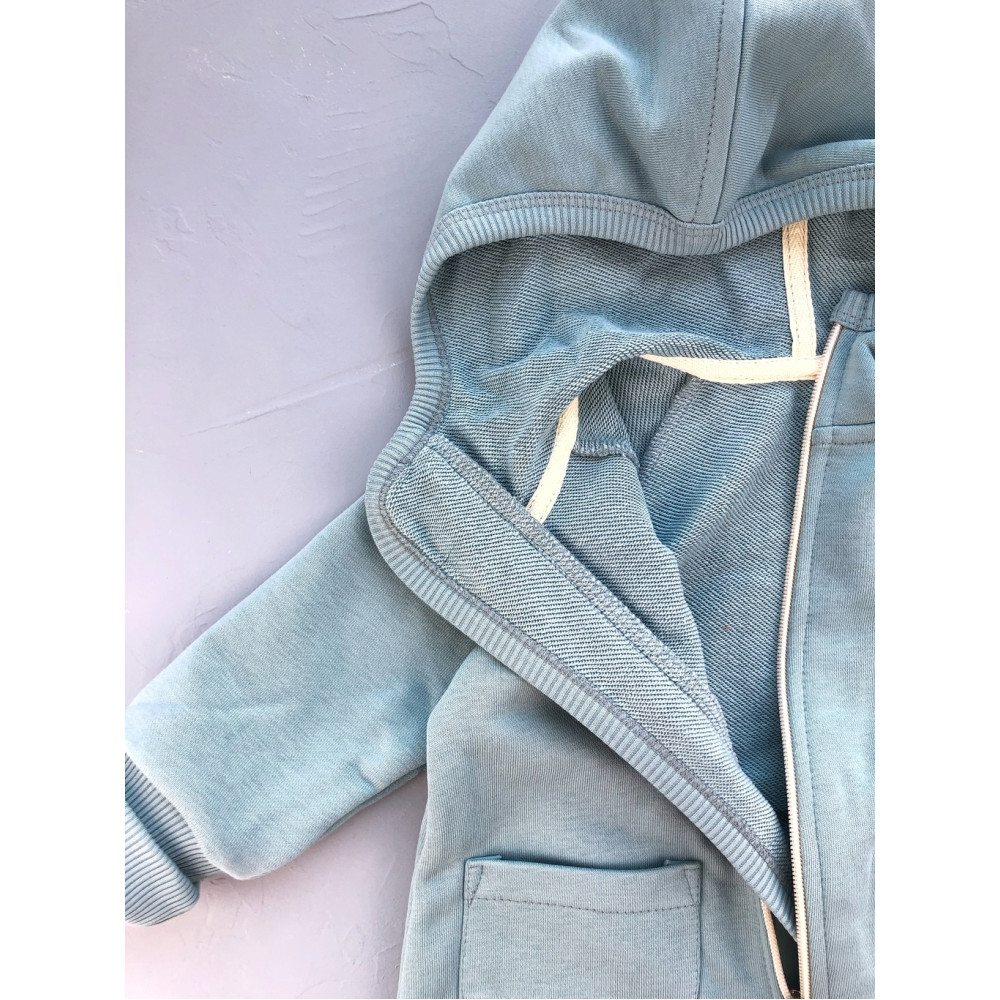 Комбинезон из футера, Шалфей