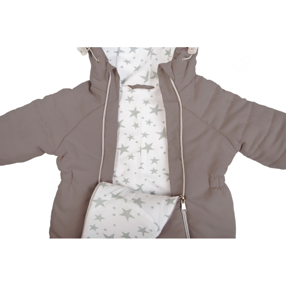 Демисезонный комбинезон "Галактика", Капучино