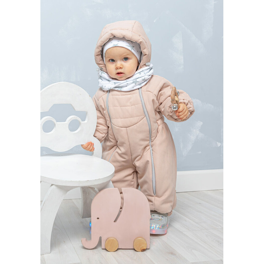 Демисезонный комбинезон "Галактика", Пудра