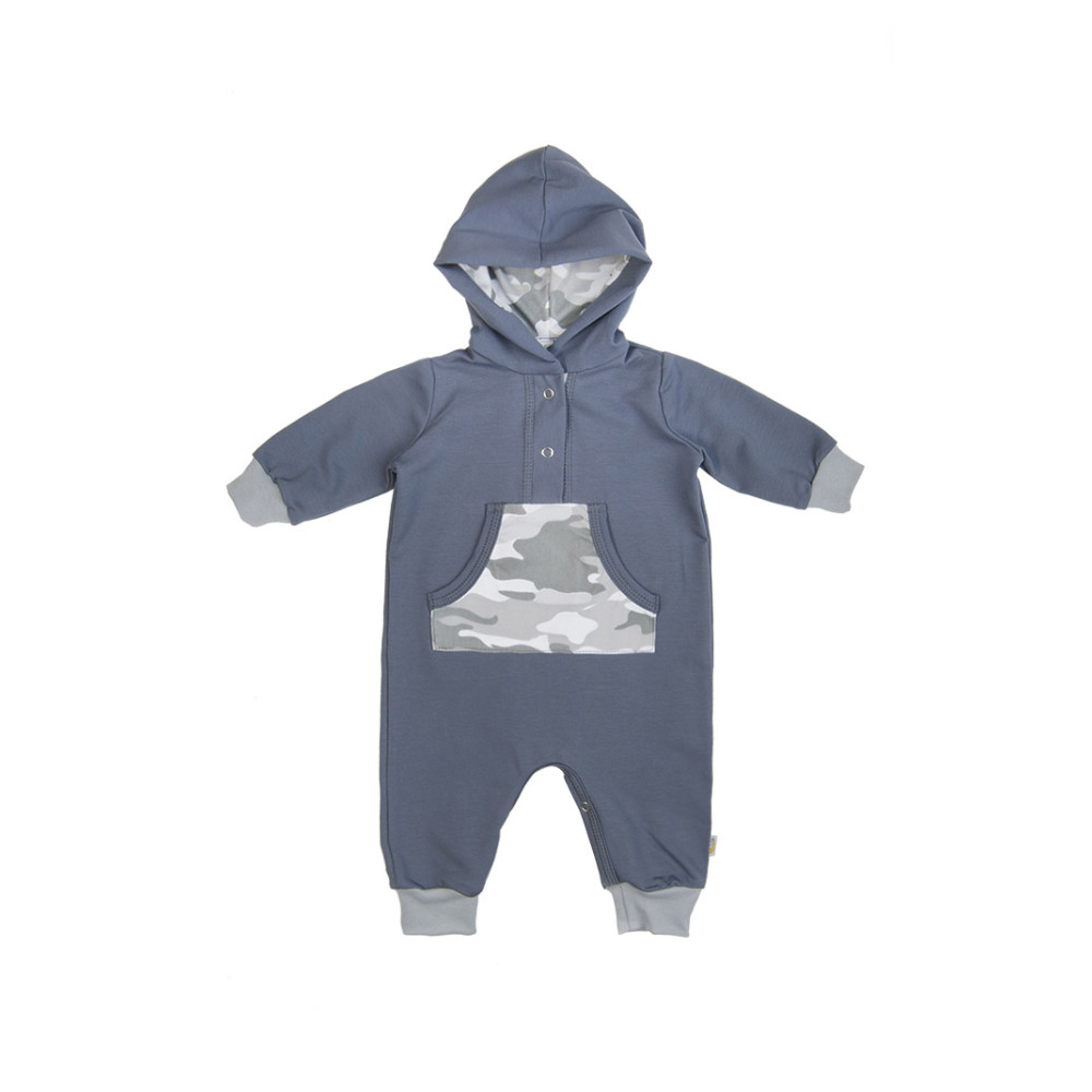 Комбинезон из облегченного футера, Зебби серый