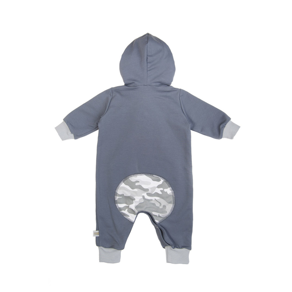 Комбинезон из облегченного футера, Зебби серый