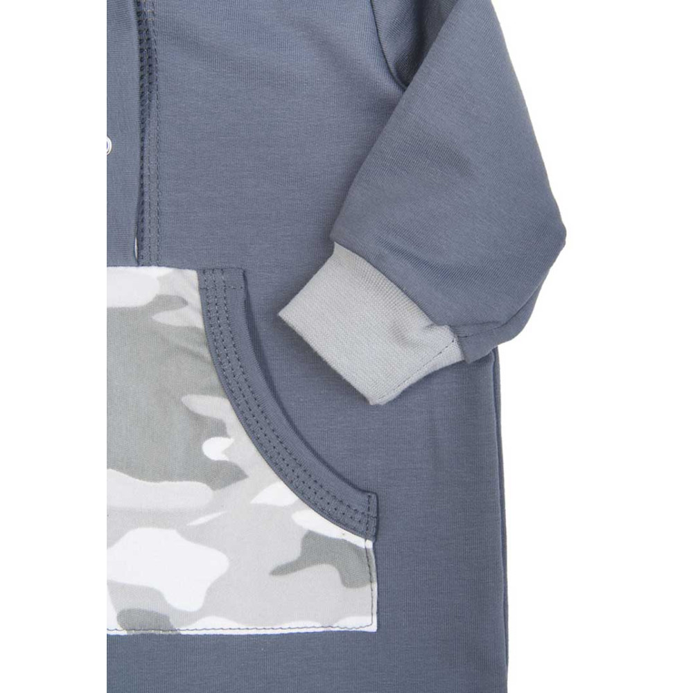 Комбинезон из облегченного футера, Зебби серый