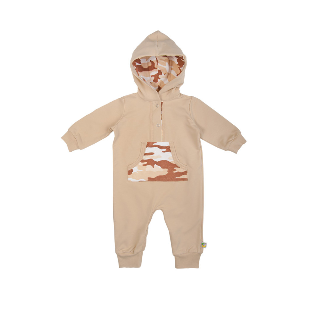 Комбинезон из облегченного футера, Роар бежевый