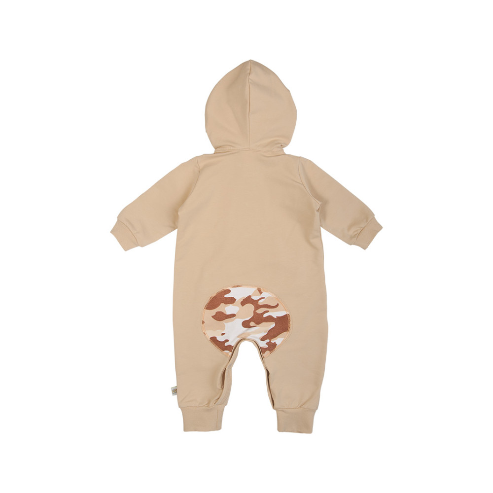 Комбинезон из облегченного футера, Роар бежевый