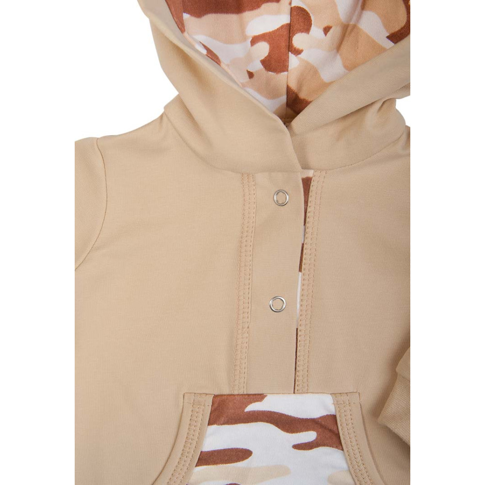 Комбинезон из облегченного футера, Роар бежевый