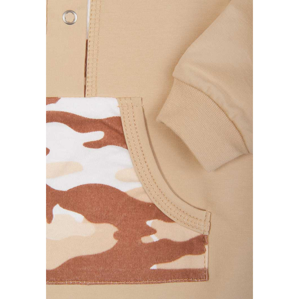 Комбинезон из облегченного футера, Роар бежевый