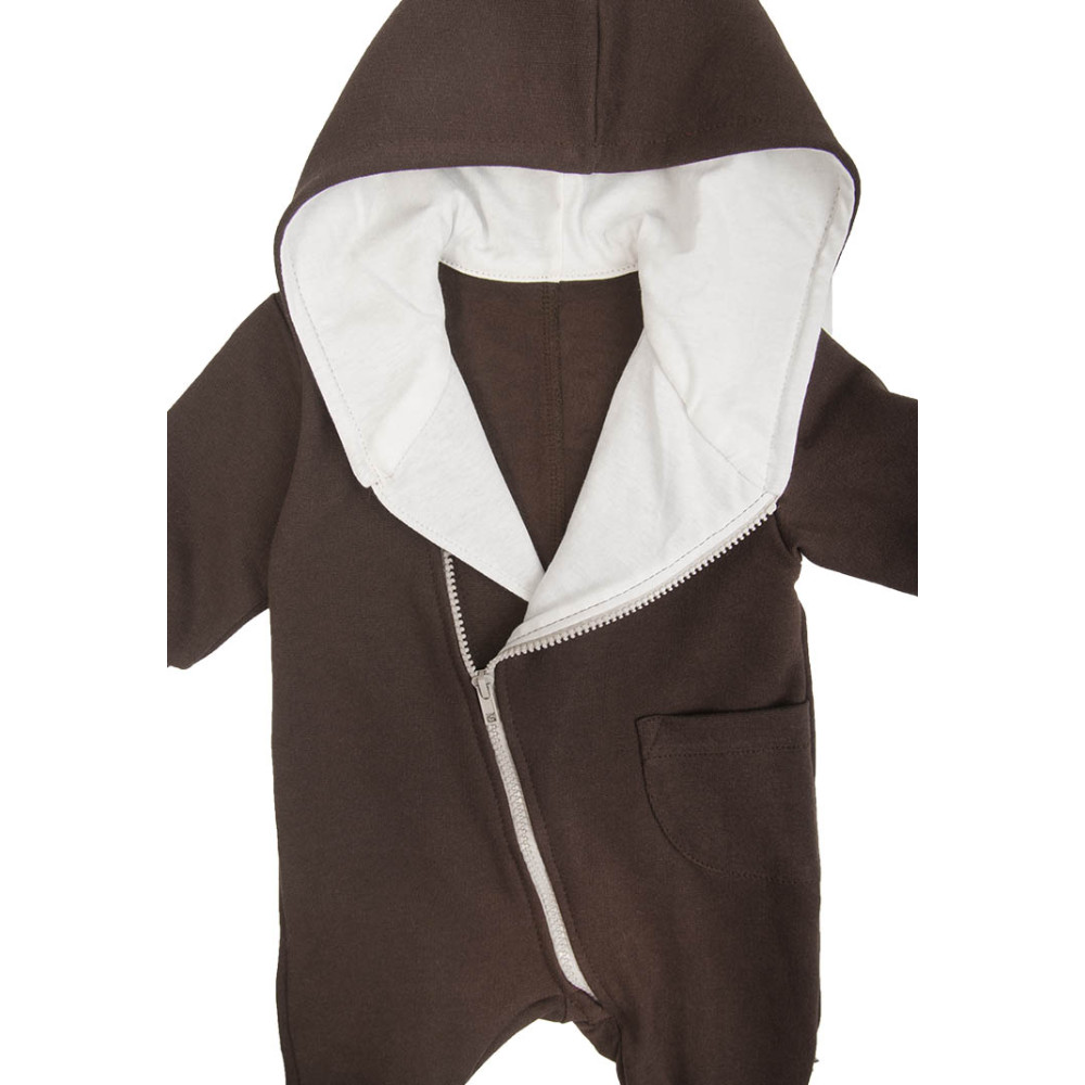 Комбинезон из футера "Стрит", Кофе