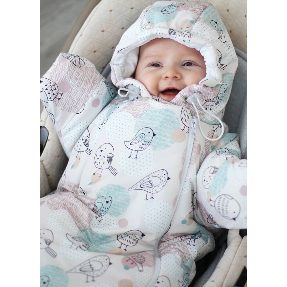 Конверт-комбинезон для новорожденного "Птички"