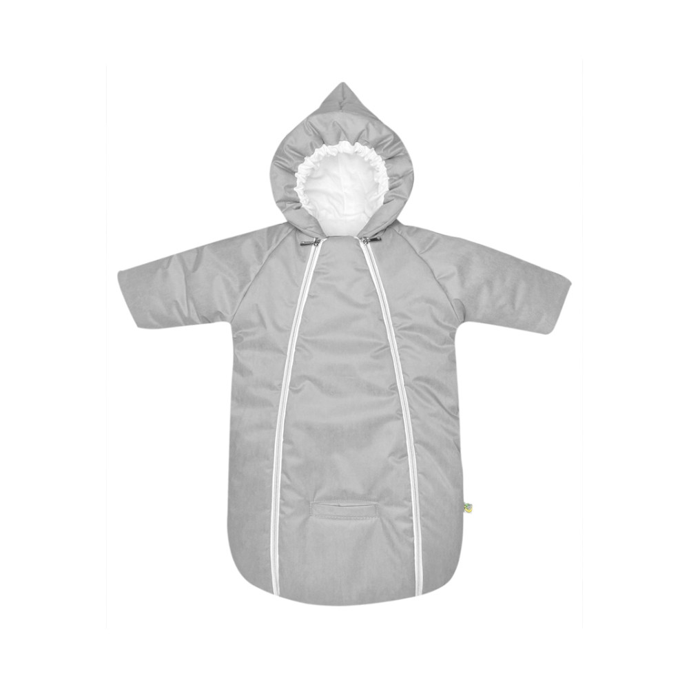 Зимний конверт-комбинезон с ручками для новорожденного "Айс", Серый
