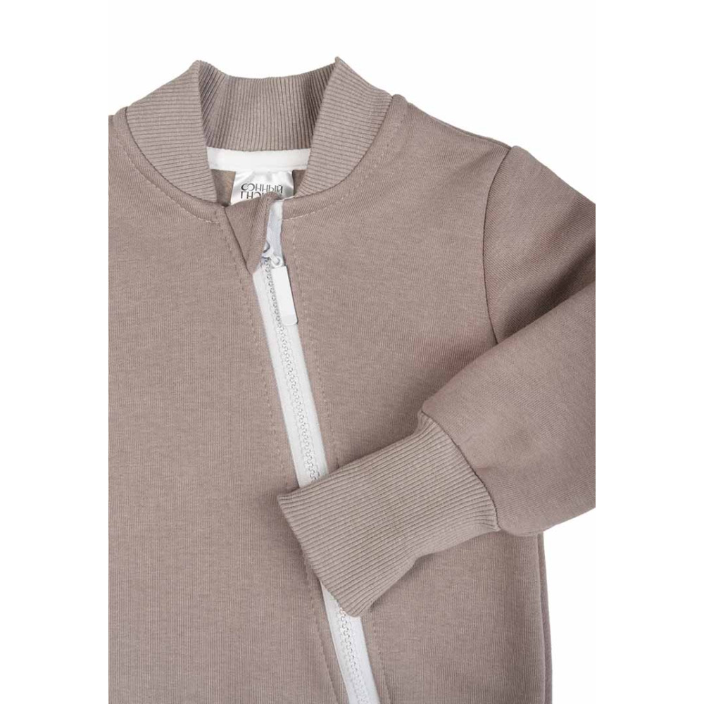 Комбинезон из футера с начесом "Урбан", Какао