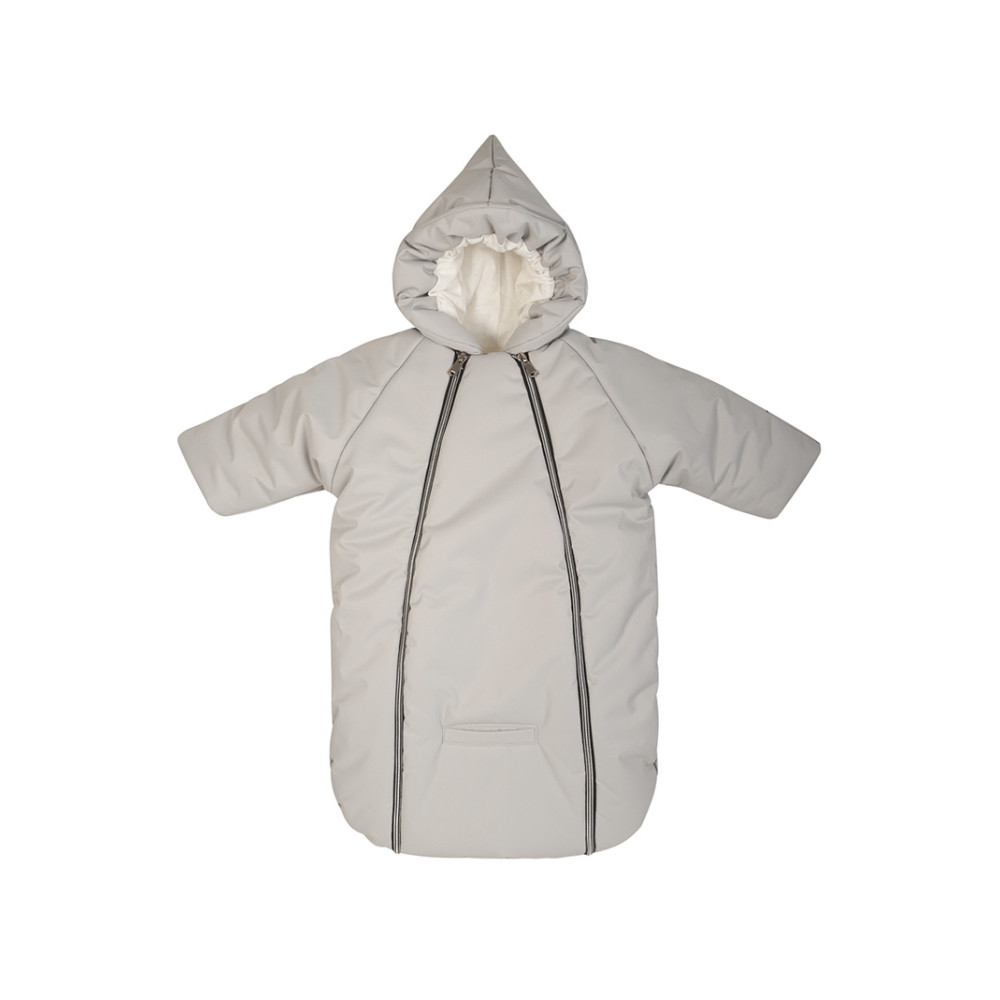 Зимний конверт-комбинезон с ручками для новорожденного "Галактика", Серый