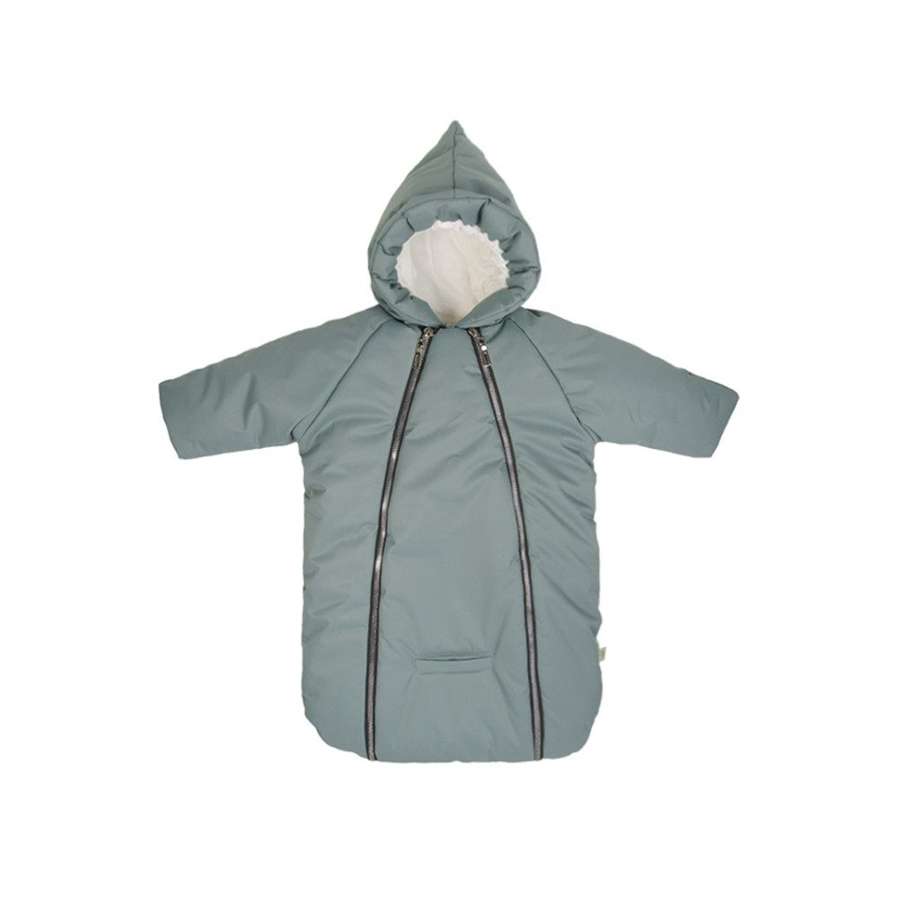 Зимний конверт-комбинезон с ручками для новорожденного "Галактика", Бирюзовый