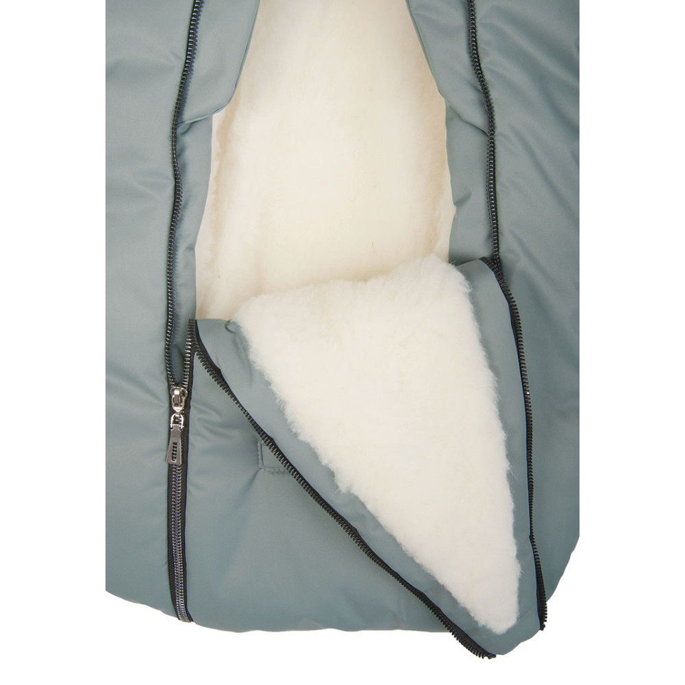 Зимний конверт-комбинезон с ручками для новорожденного "Галактика", Бирюзовый