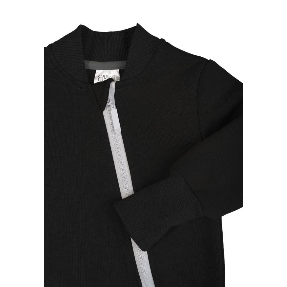 Комбинезон из футера с начесом "Урбан", Черный