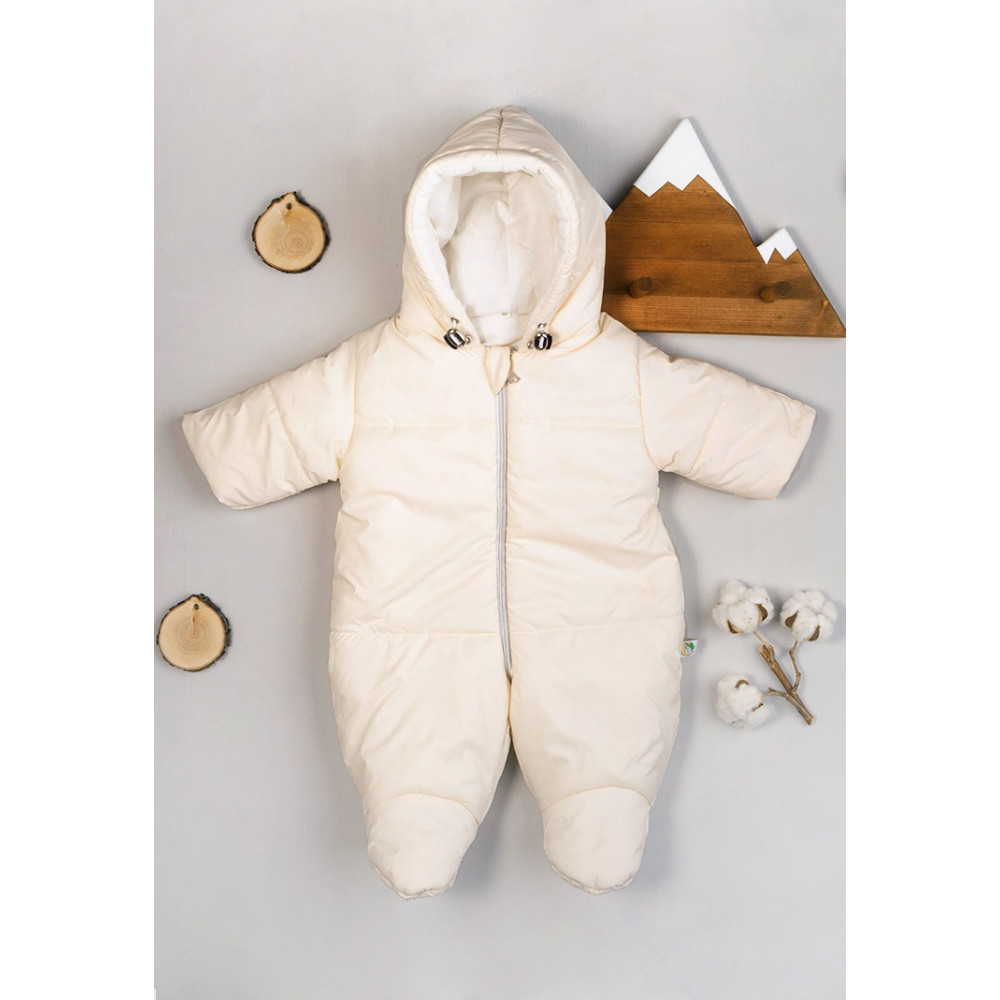 Демисезонный комбинезон для малыша "Бэмби", Молочный