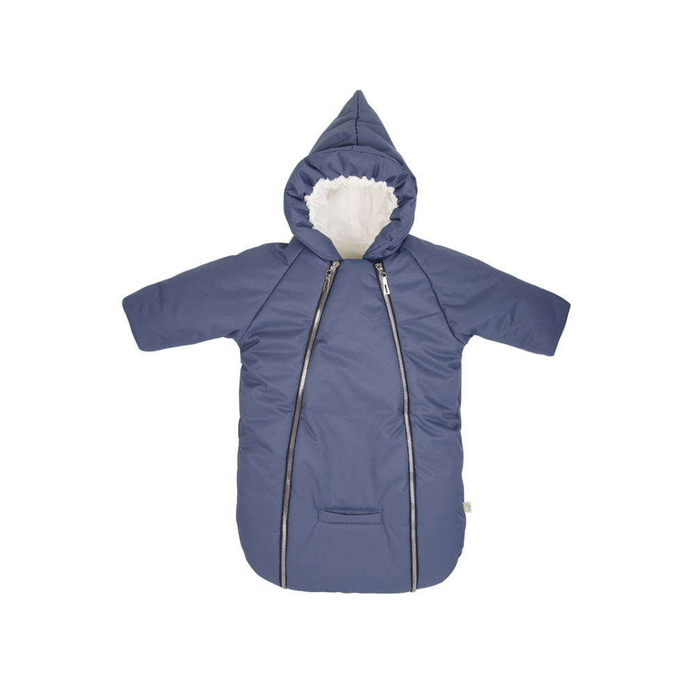 Зимний конверт-комбинезон с ручками для новорожденного "Галактика", Синий