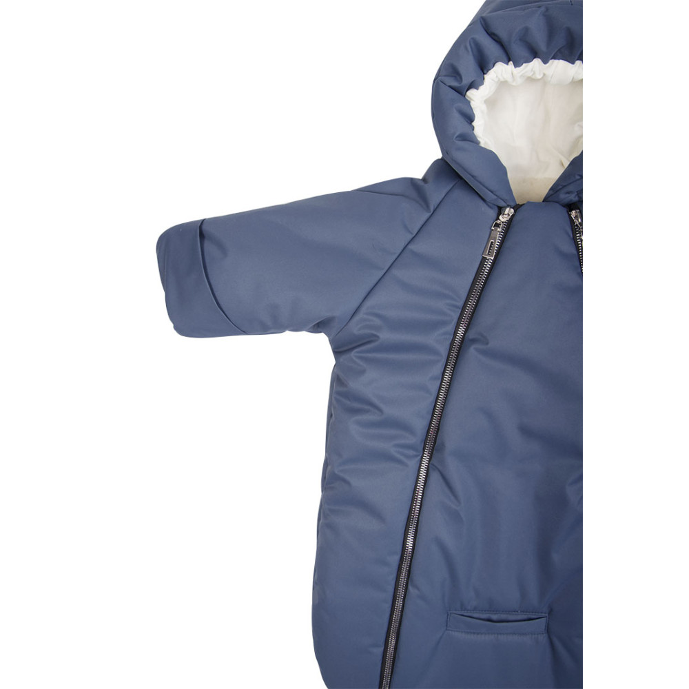 Зимний конверт-комбинезон с ручками для новорожденного "Галактика", Синий