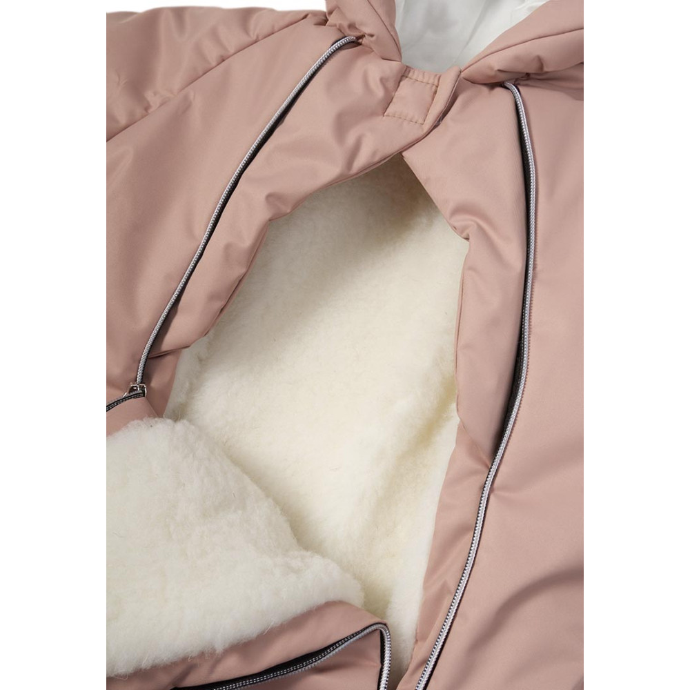 Зимний конверт-комбинезон с ручками для новорожденного "Галактика", Карамель