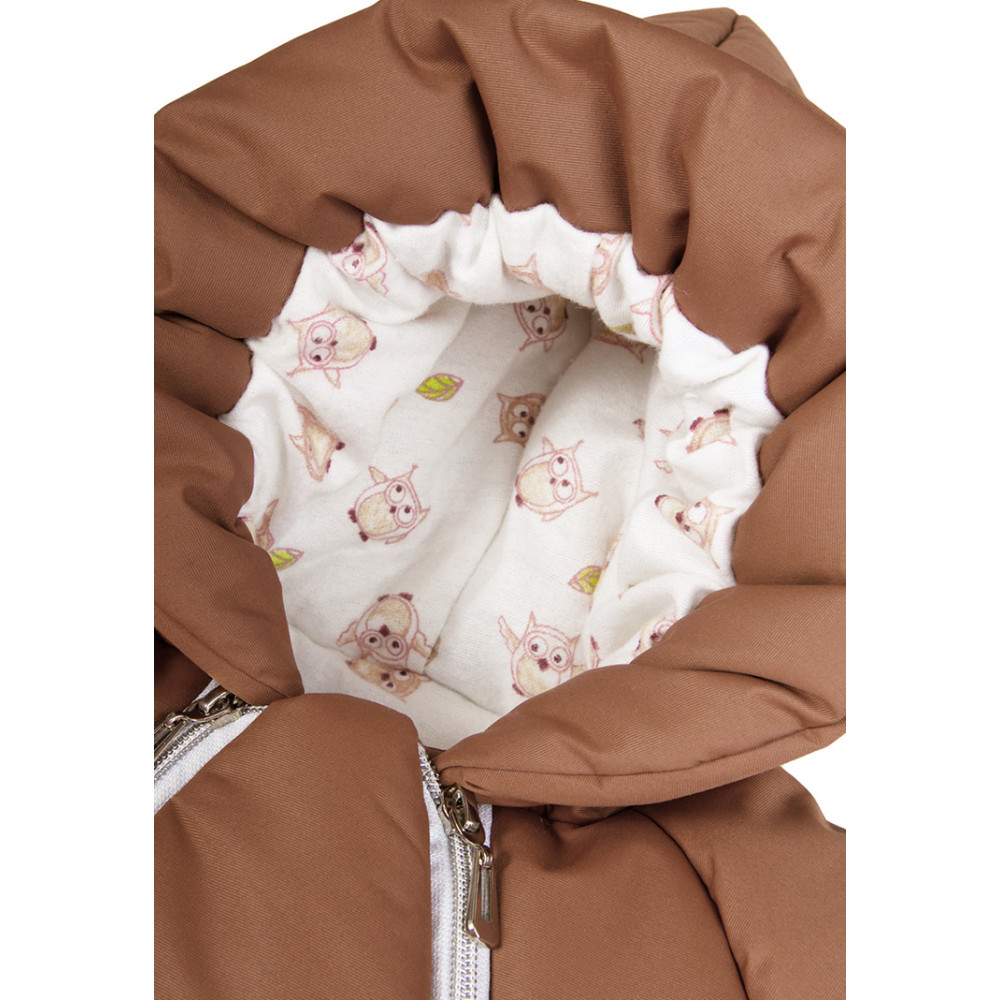 Конверт-комбинезон зимний на выписку "Сплюша", Корица