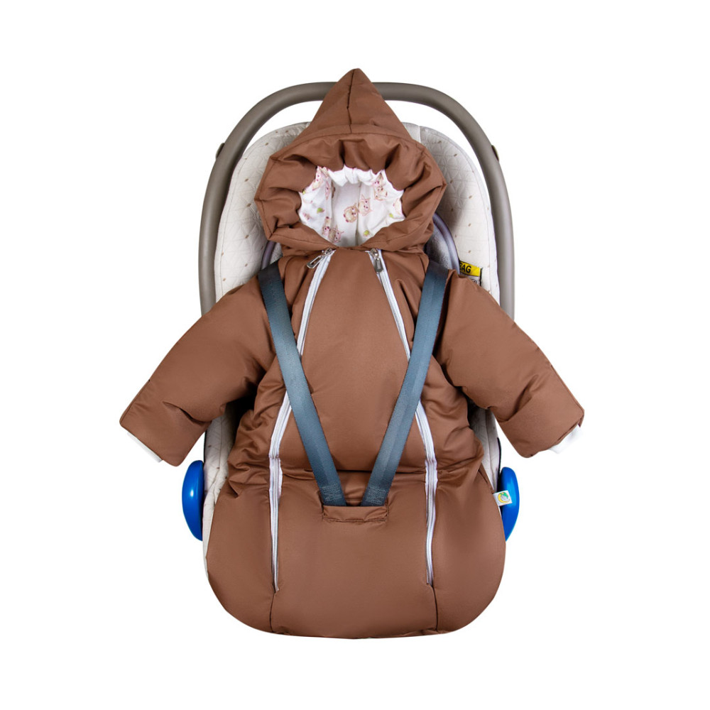 Конверт-комбинезон зимний на выписку "Сплюша", Корица