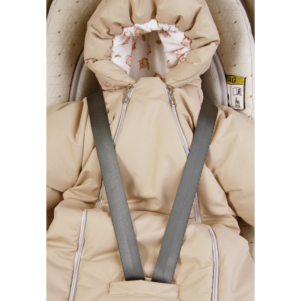 Конверт-комбинезон зимний на выписку "Сплюша", Бежевый