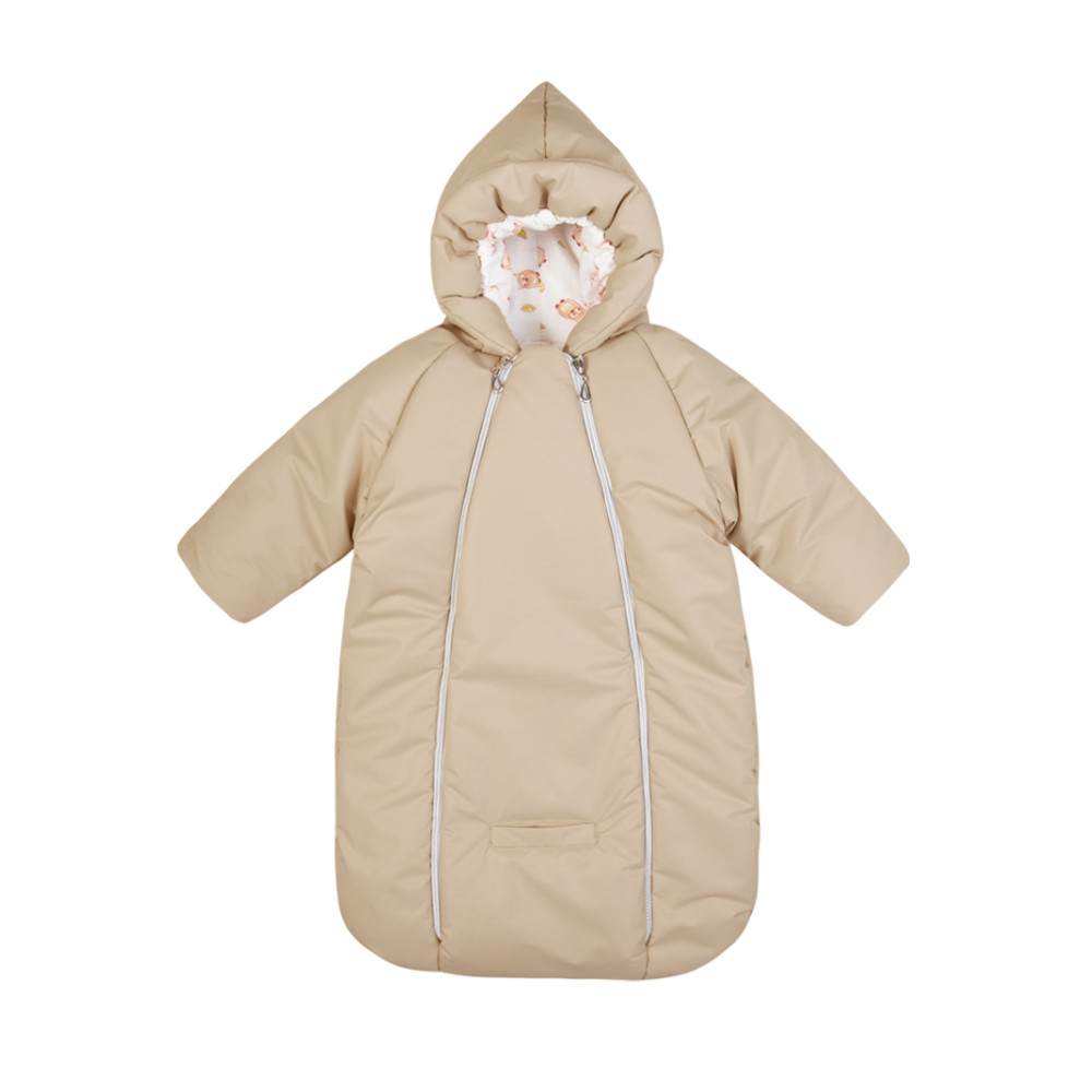 Конверт-комбинезон зимний на выписку "Сплюша", Бежевый