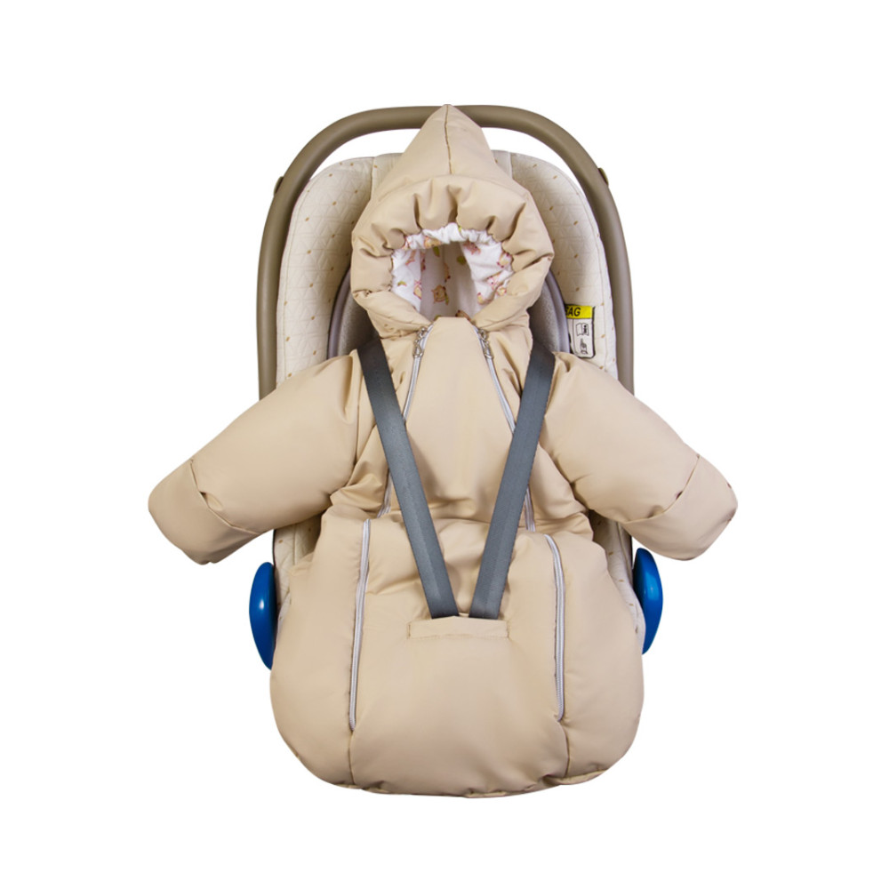 Конверт-комбинезон зимний на выписку "Сплюша", Бежевый