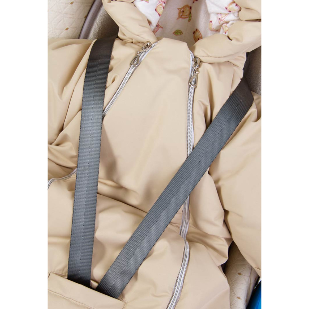 Конверт-комбинезон зимний на выписку "Сплюша", Бежевый