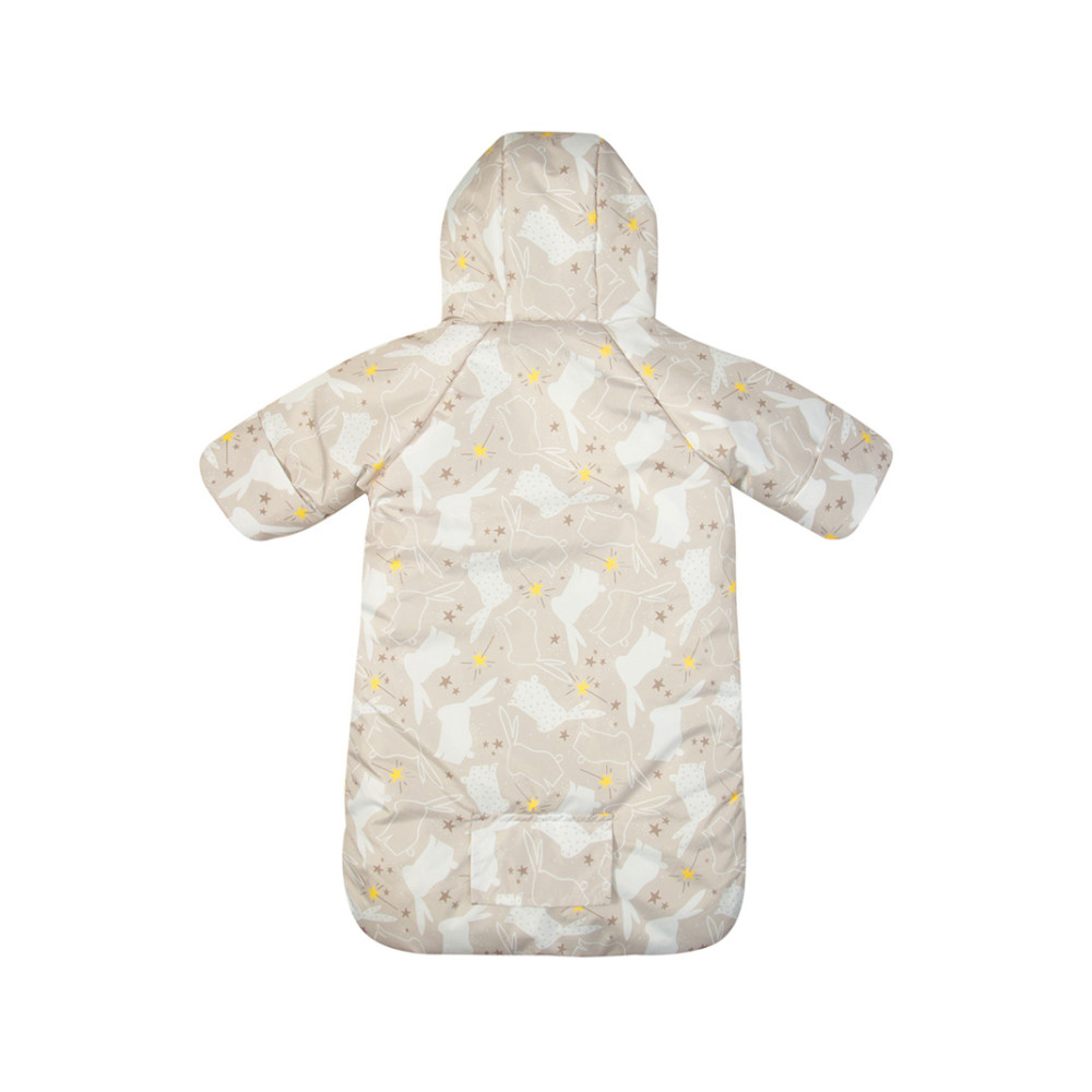 Конверт-комбинезон для новорожденного "Зайцы", бежевый