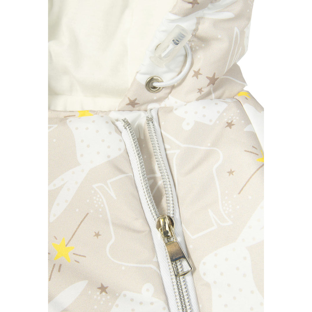 Конверт-комбинезон для новорожденного "Зайцы", бежевый