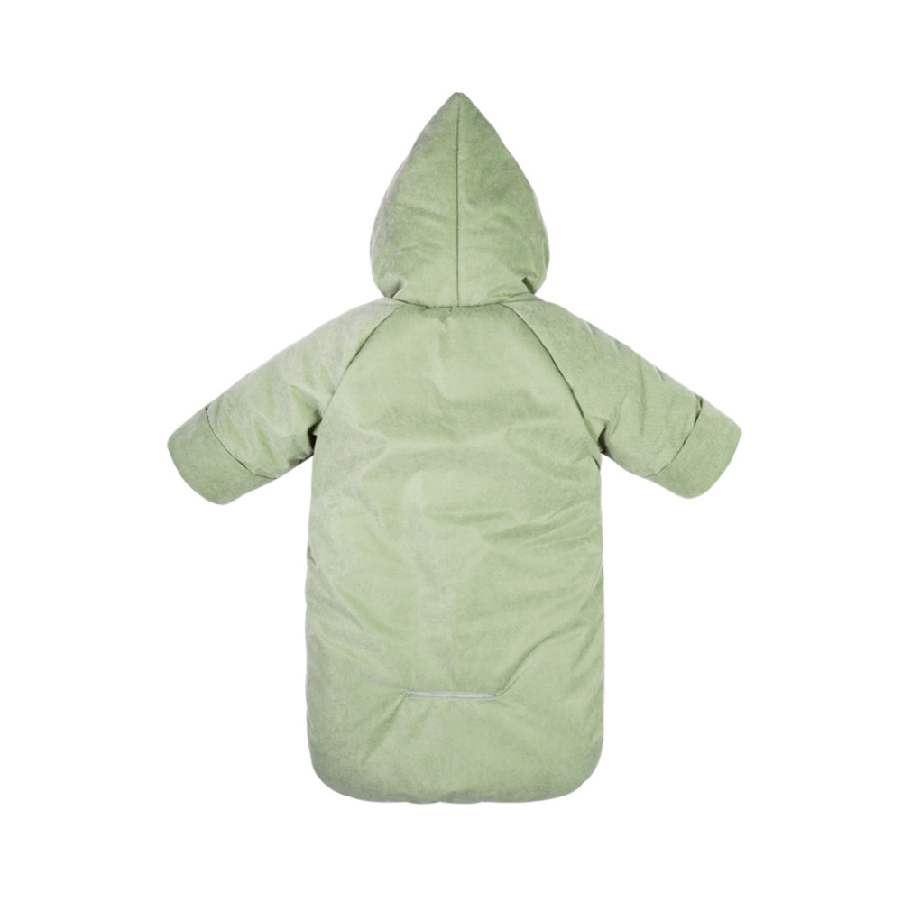 Зимний конверт-комбинезон с ручками для новорожденного "Айс", Полынь