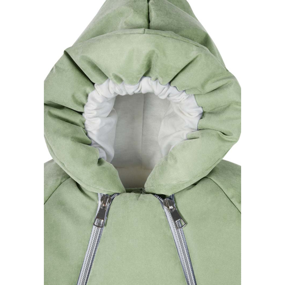 Зимний конверт-комбинезон с ручками для новорожденного "Айс", Полынь