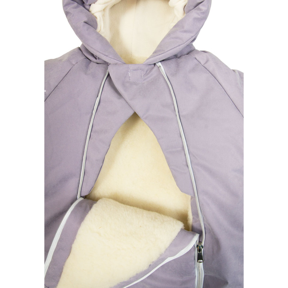 Зимний конверт-комбинезон с ручками для новорожденного "Айс", Фиолетовый