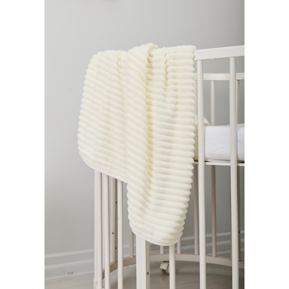 Плюшевый плед "Зефир", Молочный