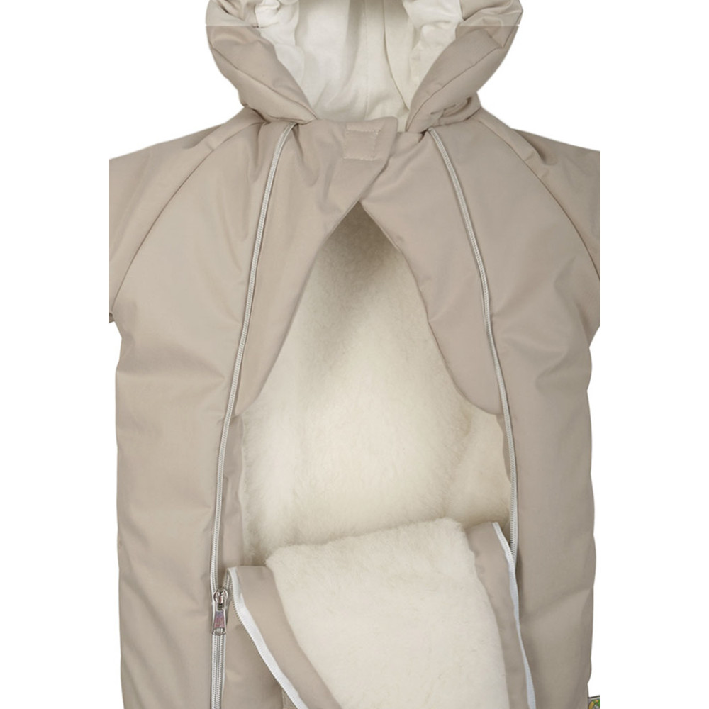 Зимний конверт-комбинезон с ручками для новорожденного "Айс", Бежевый