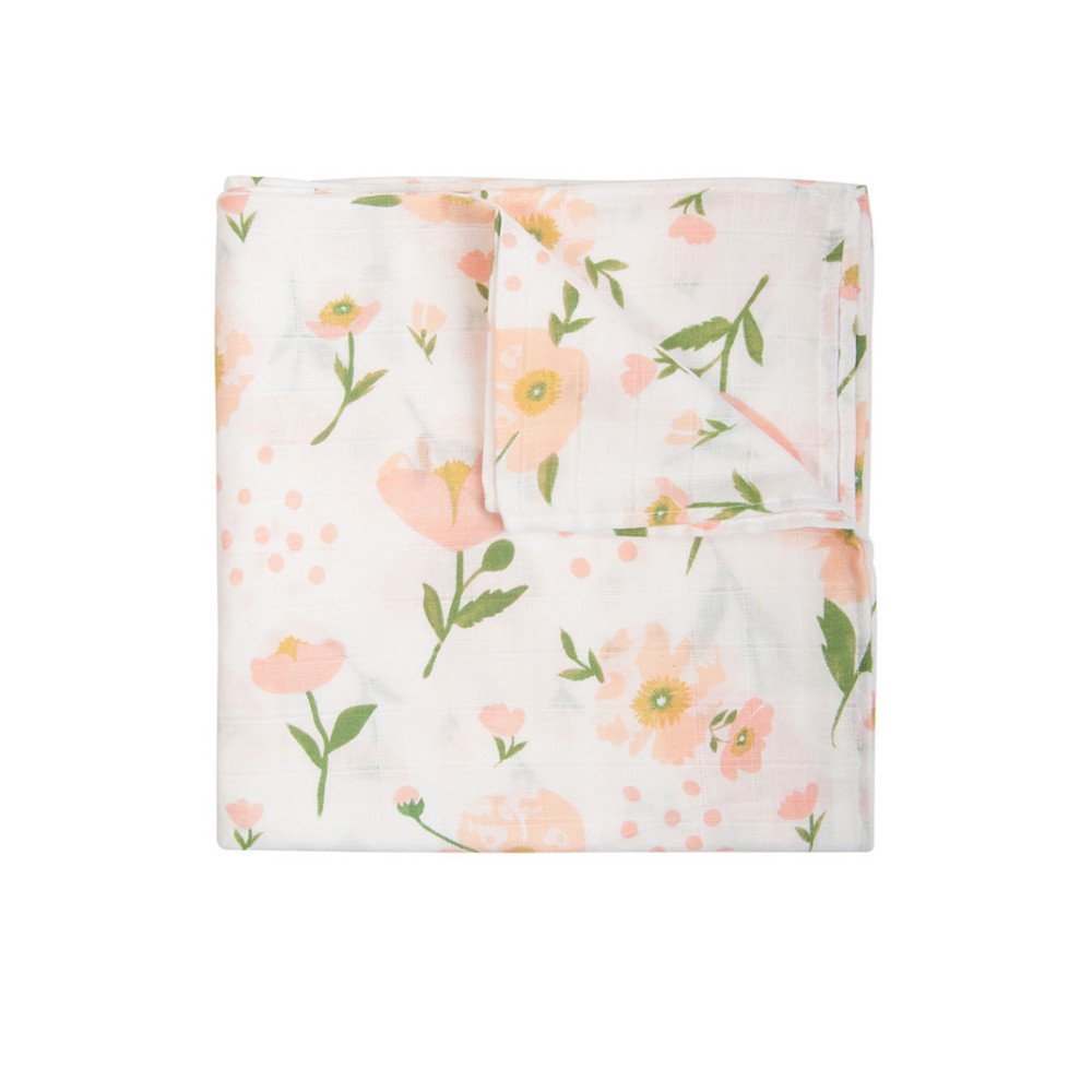 Муслиновая пеленка "Маки"