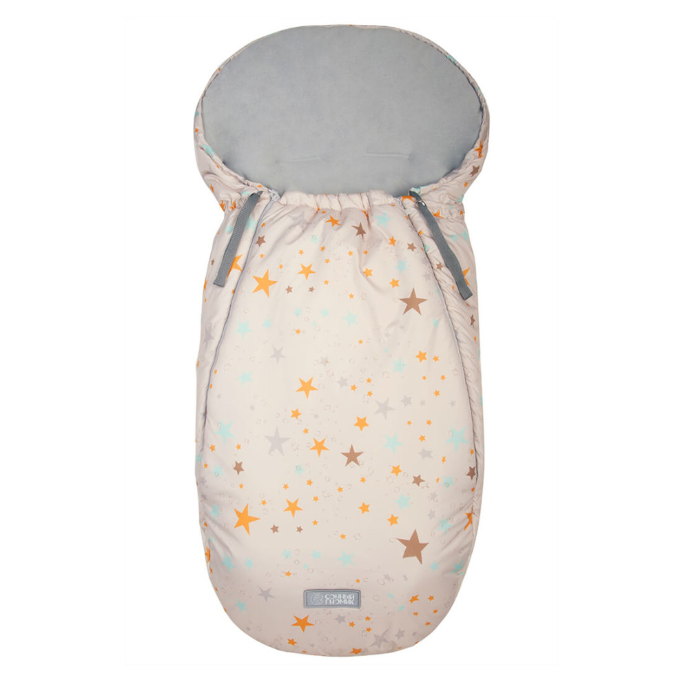 Меховой конверт в коляску "Орион", бежевый