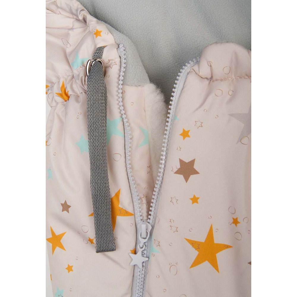 Меховой конверт в коляску "Орион", бежевый